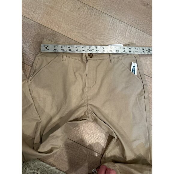 Old Navy Skinny Fit Khaki Pants Size 16 Beige Stretch Cotton Blend Youth Girls - Picture 4 of 8
